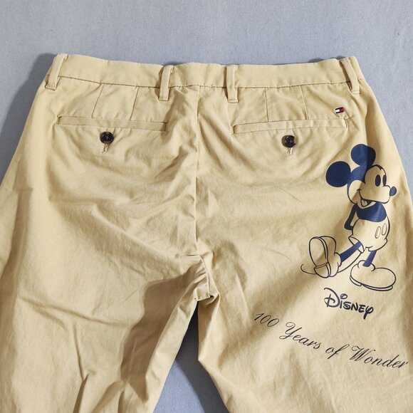 Disney X Tommy Hilfiger chino pants men's size 30/30 Tan Celebrate Mickey Mouse - Picture 4 of 16
